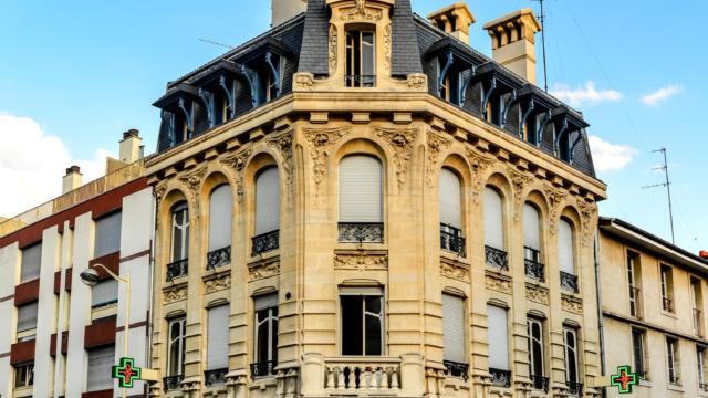 Art Nouveau Pharmacie Rue Jeanne D'arc Façade 1249