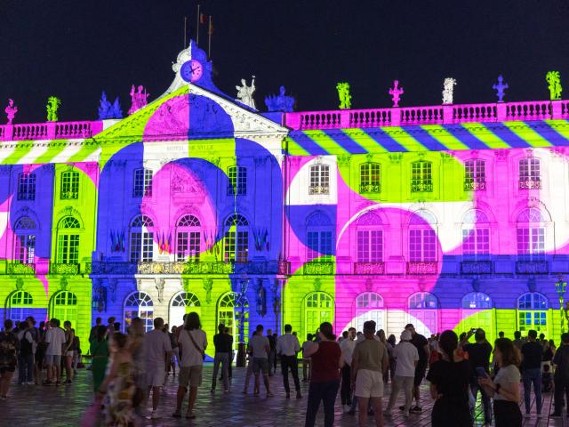 Vidéo mapping estival, place Stanislas