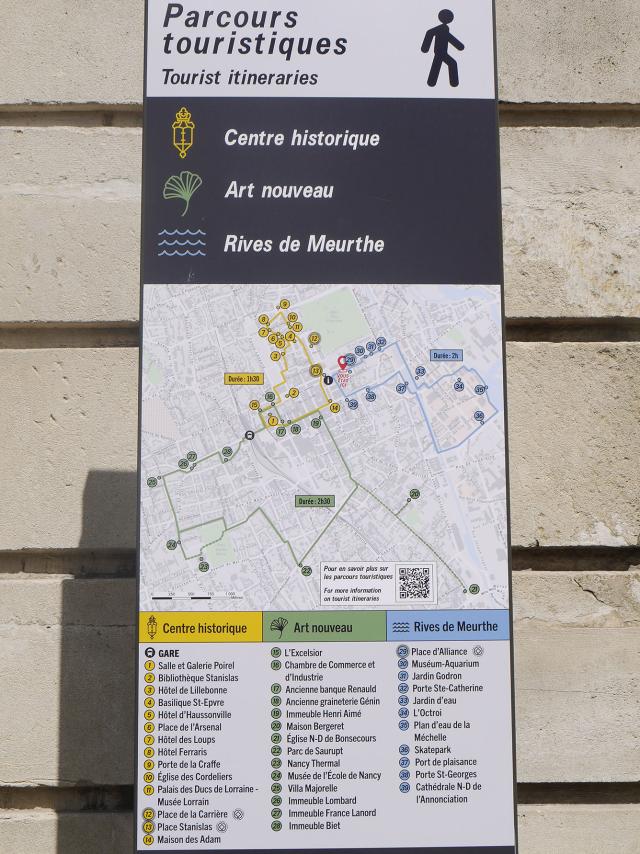 Parcours Touristique Pieton Nancy